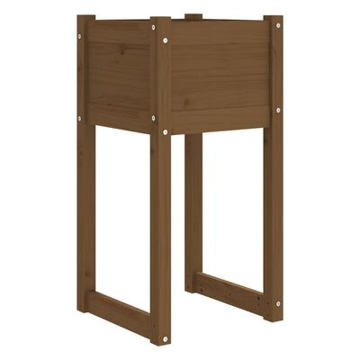 vidaXL Jardinière Marron miel 40x40x81 cm Bois massif de pin