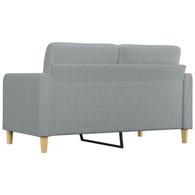 vidaXL Canapé à 2 places B-Stock gris clair 140 cm tissu