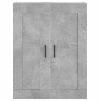 vidaXL Armoires murales 2 pcs gris béton bois d'ingénierie