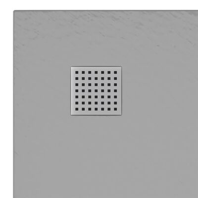 vidaXL Receveur de douche SMC Gris 90x90 cm