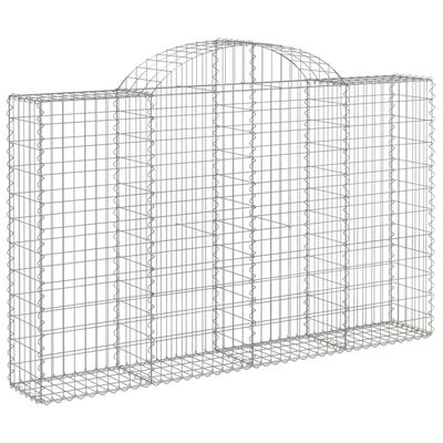 vidaXL Paniers à gabions arqués 6 pcs 200x30x120/140 cm Fer galvanisé