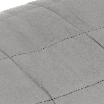 vidaXL Couverture lestée Gris 200x225 cm 9 kg Tissu