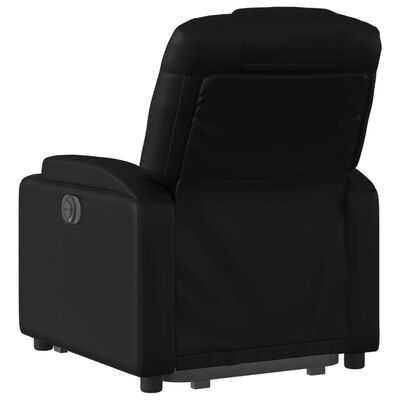 vidaXL Fauteuil inclinable Noir Similicuir