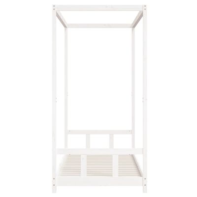 vidaXL Cadre de lit pour enfants blanc 90x200 cm bois de pin massif