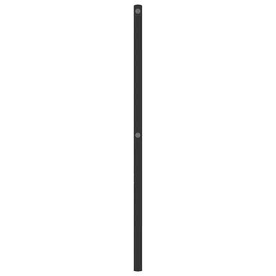 vidaXL Tête de lit métal noir 90 cm