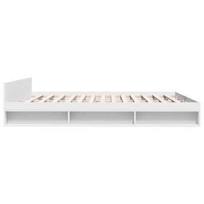 vidaXL Cadre de lit avec tiroirs sans matelas blanc 200x200 cm