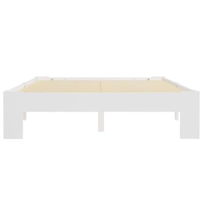 vidaXL Cadre de lit sans matelas blanc bois de pin massif 140x200 cm