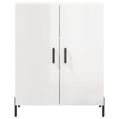 vidaXL Buffet Blanc brillant 69,5x34x90 cm Bois d'ingénierie