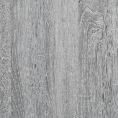 vidaXL Cadre de lit sonoma gris 90x190 cm bois d'ingénierie et métal