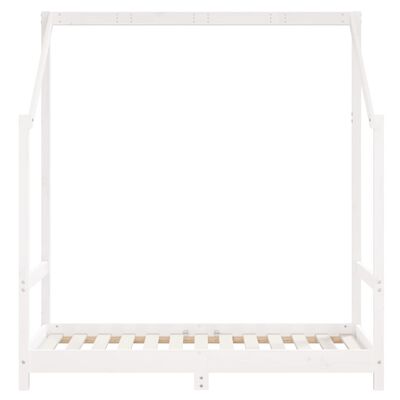 vidaXL Cadre de lit pour enfant blanc 2x(70x140) cm bois de pin massif