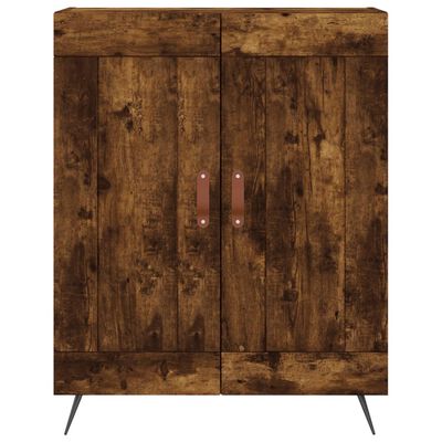 vidaXL Buffet chêne fumé 69,5x34x90 cm bois d'ingénierie