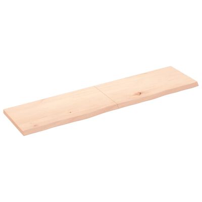 vidaXL Dessus de table 160x40x(2-4) cm bois de chêne massif non traité