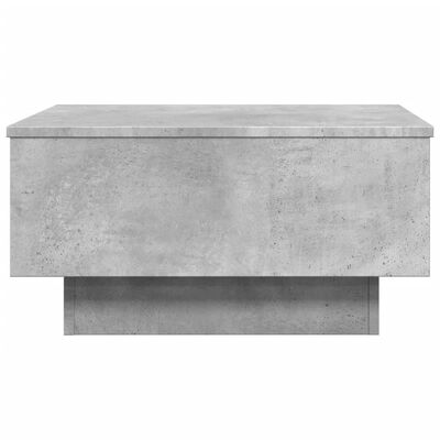 vidaXL Table basse gris béton 60x45x31 cm bois d'ingénierie