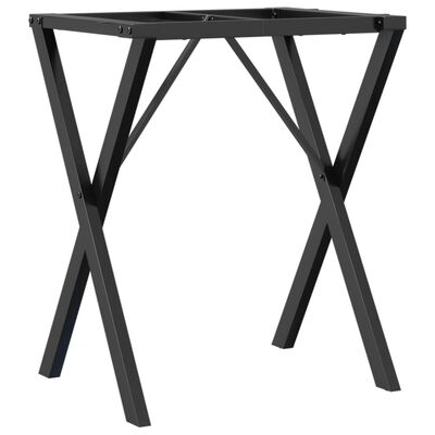 vidaXL Pieds de table à manger cadre en X 60x50x73 cm fonte