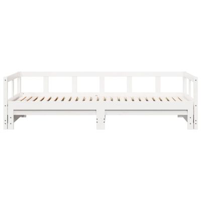 vidaXL Lit de jour sans matelas blanc 80x200 cm bois de pin massif