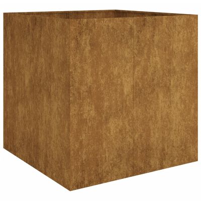 vidaXL Jardinière 80x80x80 cm acier corten