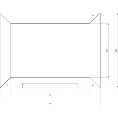 AXI Tableau noir enfant pour maisonnette Gris 2x40x30 cm