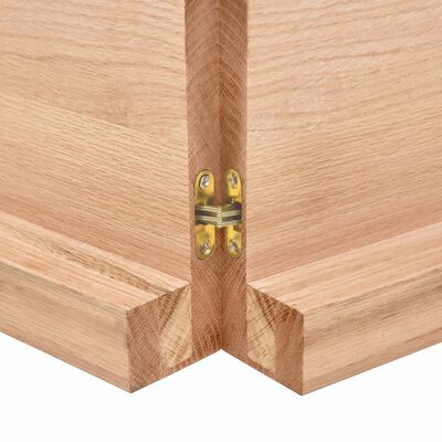 vidaXL Comptoir de salle de bain marron 120x30x(2-6) cm bois traité