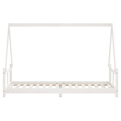 vidaXL Cadre de lit pour enfants blanc 80x200 cm bois de pin massif