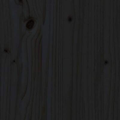 VIDAXL Support de moniteur Noir 60x27x14 cm Bois de pin solide pas