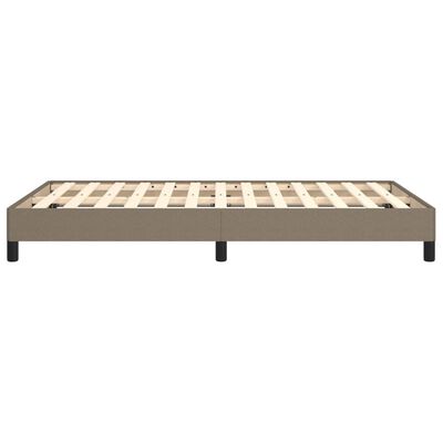 vidaXL Cadre de lit sans matelas taupe 120x190 cm tissu