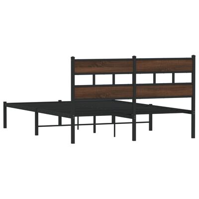 vidaXL Cadre de lit sans matelas avec tête de lit 140x190 cm