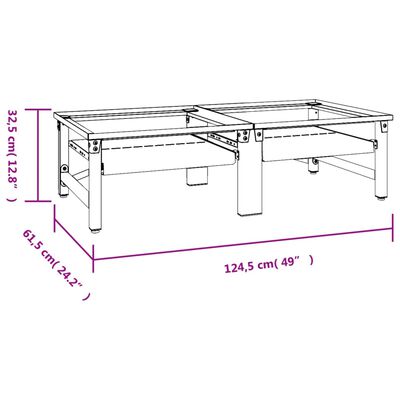 vidaXL Socle de lave-linge et sèche-linge et étagère coulissante Blanc