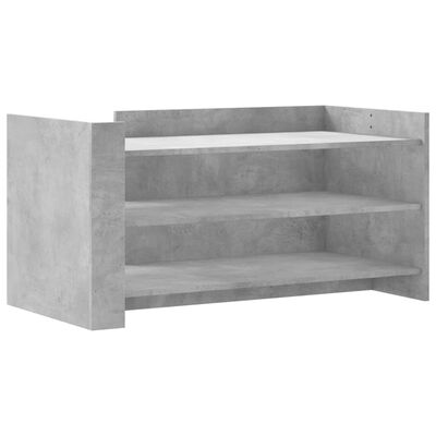 vidaXL Table basse gris béton 100x50x50 cm bois d'ingénierie