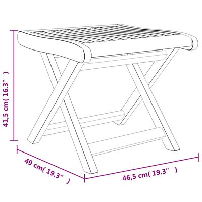 vidaXL Salon de jardin 5 pcs bois massif de teck