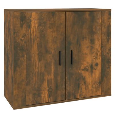 vidaXL Buffet Chêne fumé 80x33x70 cm Bois d'ingénierie