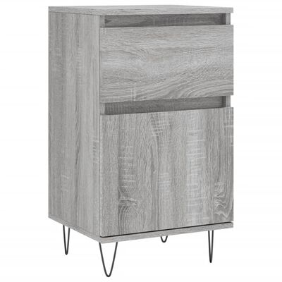 vidaXL Buffet sonoma gris 40x35x70 cm bois d'ingénierie