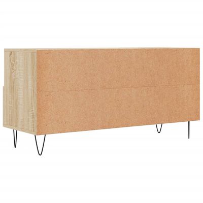 vidaXL Meuble TV chêne sonoma 102x36x50 cm bois d'ingénierie