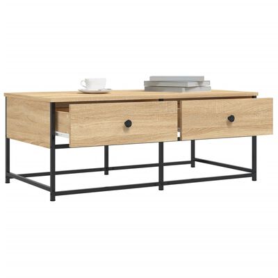 vidaXL Table basse chêne sonoma 100x51x40 cm bois d'ingénierie