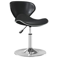 vidaXL Tabouret de bar Noir Similicuir