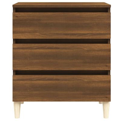 vidaXL Buffet Chêne marron 60x35x69 cm Bois d'ingénierie