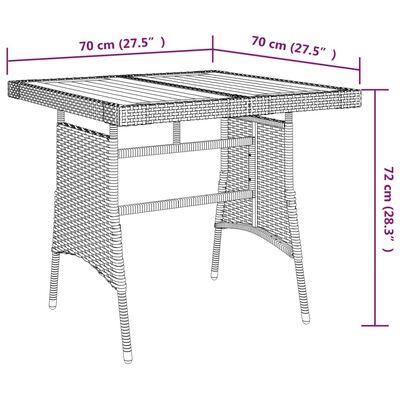 vidaXL Ensemble à manger d'extérieur 5 pcs Résine tressée Noir