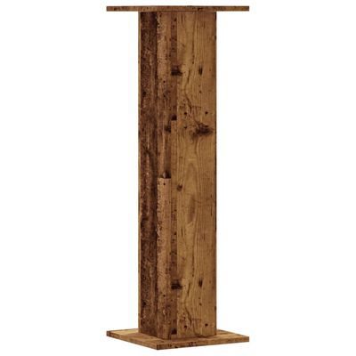 vidaXL Supports de haut-parleurs 2 pcs vieux bois bois d'ingénierie