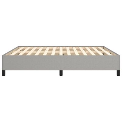 vidaXL Cadre de lit sans matelas gris clair 160x200 cm tissu