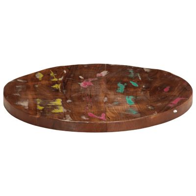 vidaXL Dessus de table Ø 40x1,5 cm rond bois massif de récupération