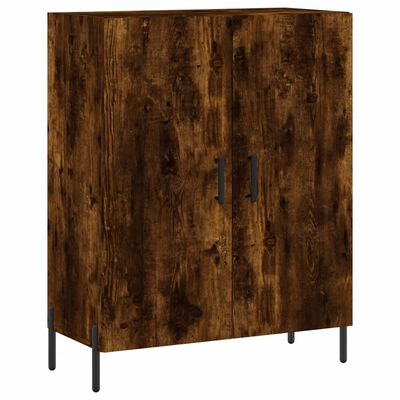 vidaXL Buffet chêne fumé 69,5x34x90 cm bois d'ingénierie