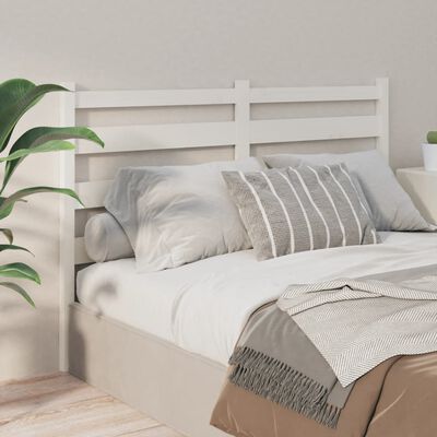 vidaXL Tête de lit Blanc 126x4x100 cm Bois massif de pin