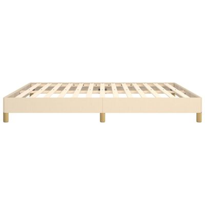 vidaXL Cadre de lit sans matelas crème 180x200 cm tissu