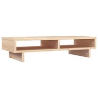 vidaXL Support pour moniteur 60x27x14 cm Bois de pin solide