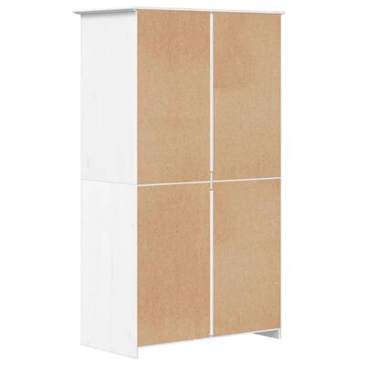 vidaXL Garde-robe BODO blanc 99x53,5x173 cm bois massif de pin