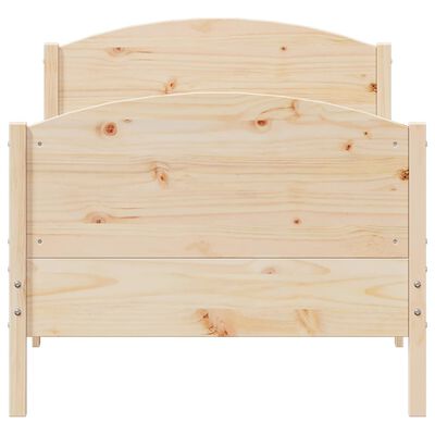 vidaXL Cadre de lit sans matelas 100x200 cm bois massif de pin