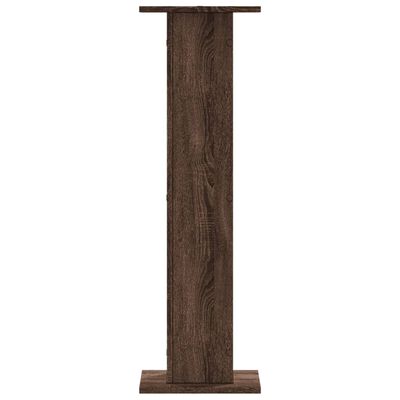 vidaXL Supports pour plantes 2 pcs chêne marron bois d'ingénierie