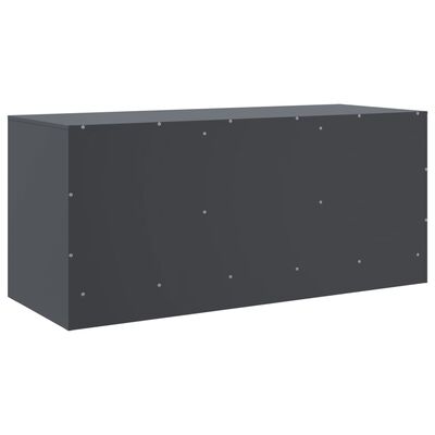 vidaXL Meuble TV anthracite 99x39x44 cm acier