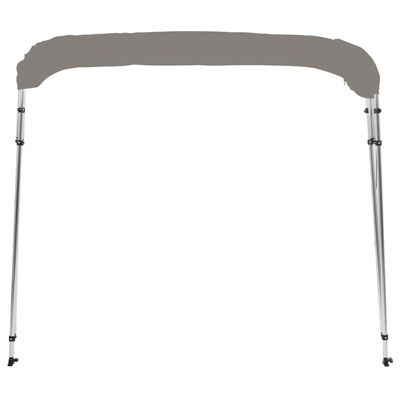 vidaXL Auvent bimini à 4 arceaux gris 243x180x137 cm