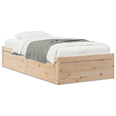 vidaXL Cadre de lit sans matelas 90x200 cm bois de pin massif