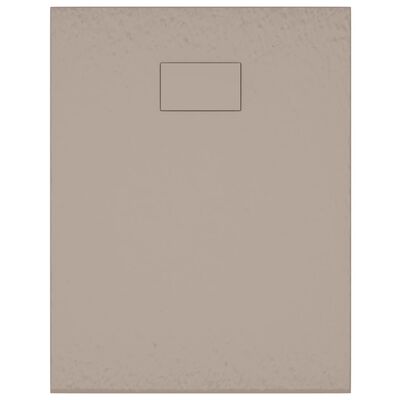 vidaXL Receveur de douche SMC Marron 90x70 cm